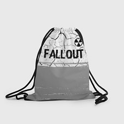Рюкзак-мешок Fallout glitch на светлом фоне: символ сверху, цвет: 3D-принт