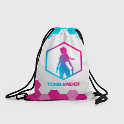 Мешок для обуви Tomb Raider neon gradient style