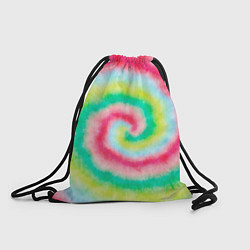 Рюкзак-мешок Тай дай клубничный, цвет: 3D-принт