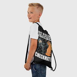 Рюкзак-мешок Checkmat от ниндзя, цвет: 3D-принт — фото 2