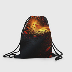Рюкзак-мешок Золотые волнистые линии, цвет: 3D-принт
