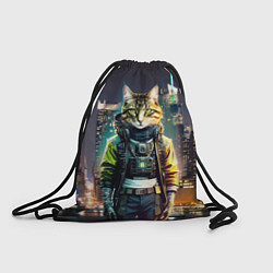Рюкзак-мешок Cool cat in New York city at night, цвет: 3D-принт