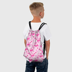 Рюкзак-мешок Барби, сердечки и цветочки, цвет: 3D-принт — фото 2