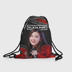 Рюкзак-мешок Rose Blackpink black red, цвет: 3D-принт