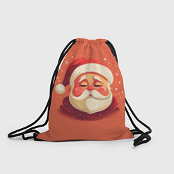 Рюкзак-мешок Портрет Деда Мороза, цвет: 3D-принт