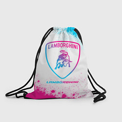 Рюкзак-мешок Lamborghini neon gradient style, цвет: 3D-принт