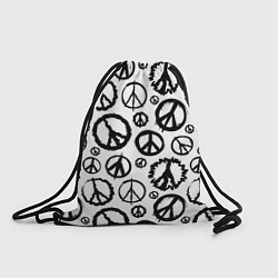 Мешок для обуви Many peace logo