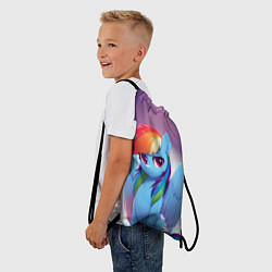 Рюкзак-мешок Пони Рейнбоу Дэш, цвет: 3D-принт — фото 2