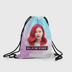 Рюкзак-мешок Роза блэкпинк, цвет: 3D-принт