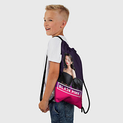 Рюкзак-мешок Дженни блэк пинк, цвет: 3D-принт — фото 2