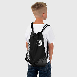 Рюкзак-мешок Danganronpa glitch на темном фоне: надпись, символ, цвет: 3D-принт — фото 2