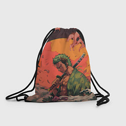Рюкзак-мешок Зоро на закате - One Piece, цвет: 3D-принт