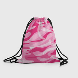 Рюкзак-мешок Камуфляж в розовом, цвет: 3D-принт