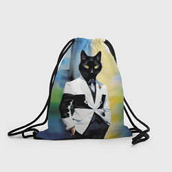 Мешок для обуви Cat fashionista - neural network - pop art