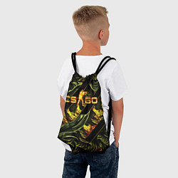 Рюкзак-мешок CS GO fire logo, цвет: 3D-принт — фото 2