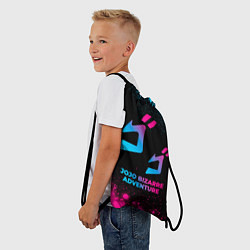 Рюкзак-мешок JoJo Bizarre Adventure - neon gradient, цвет: 3D-принт — фото 2