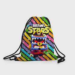 Рюкзак-мешок Затонувший сундук Грифф цветные полосы, цвет: 3D-принт
