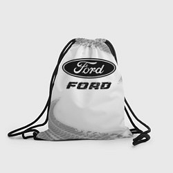 Мешок для обуви Ford speed на светлом фоне со следами шин