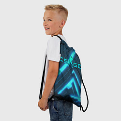 Рюкзак-мешок Counter strike neon style, цвет: 3D-принт — фото 2