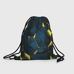 Рюкзак-мешок Желтые неоновые плиты, цвет: 3D-принт
