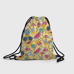 Рюкзак-мешок Летний позитив, цвет: 3D-принт