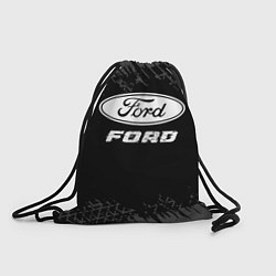 Мешок для обуви Ford speed на темном фоне со следами шин