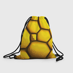 Рюкзак-мешок Желтые объемные плиты, цвет: 3D-принт