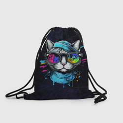 Рюкзак-мешок Cat color, цвет: 3D-принт
