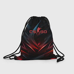 Рюкзак-мешок CS GO dark red black, цвет: 3D-принт