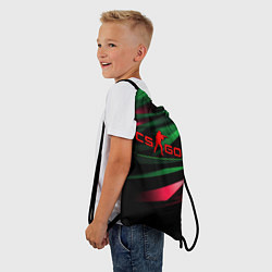 Рюкзак-мешок CS GO green red, цвет: 3D-принт — фото 2