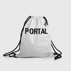 Рюкзак-мешок Portal glitch на светлом фоне: символ сверху, цвет: 3D-принт