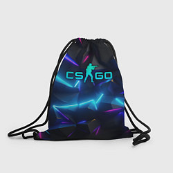 Рюкзак-мешок CS GO neon style, цвет: 3D-принт