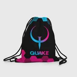 Рюкзак-мешок Quake - neon gradient, цвет: 3D-принт