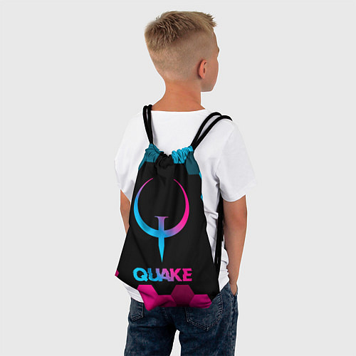 Мешок для обуви Quake - neon gradient / 3D-принт – фото 4