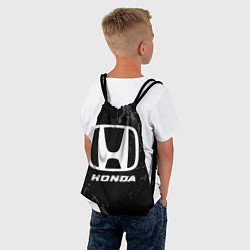 Рюкзак-мешок Honda speed на темном фоне со следами шин, цвет: 3D-принт — фото 2