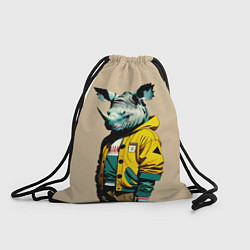 Рюкзак-мешок Dude rhino - urban style, цвет: 3D-принт
