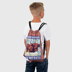 Рюкзак-мешок Ты пузырь в моей ванне, цвет: 3D-принт — фото 2