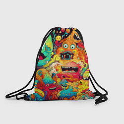 Рюкзак-мешок Зубастые галлюцинации, цвет: 3D-принт