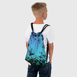 Рюкзак-мешок Неоновый абстрактный фон в граффити стиле, цвет: 3D-принт — фото 2