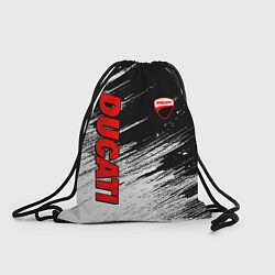 Рюкзак-мешок Ducati - потертости краски, цвет: 3D-принт