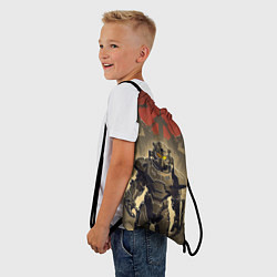 Рюкзак-мешок Воин в силовой броне, цвет: 3D-принт — фото 2