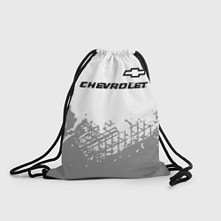 Рюкзак-мешок Chevrolet speed на светлом фоне со следами шин: си, цвет: 3D-принт