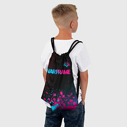 Рюкзак-мешок Warframe - neon gradient: символ сверху, цвет: 3D-принт — фото 2