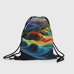 Рюкзак-мешок Цифровая природа, цвет: 3D-принт