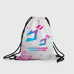 Рюкзак-мешок JoJo Bizarre Adventure neon gradient style, цвет: 3D-принт