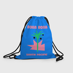 Рюкзак-мешок Бора-Бора - Тихий океан, цвет: 3D-принт