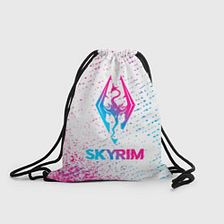 Мешок для обуви Skyrim neon gradient style