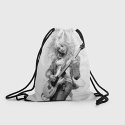 Рюкзак-мешок Блондинка с гитарой, цвет: 3D-принт