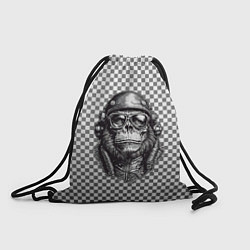 Рюкзак-мешок Клетчатая обезьяна, цвет: 3D-принт