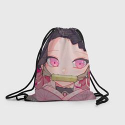 Рюкзак-мешок Клинок рассекающий демонов милая Нэдзуко Камадо, цвет: 3D-принт